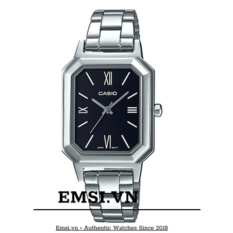 Đồng Hồ Casio Nữ LTP-E168D-1BDF | Dây Kim Loại  | Mặt Chữ Nhật | Chống Nước