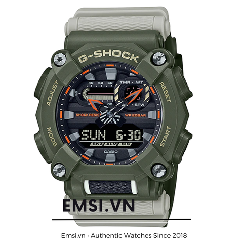 GA-900HC-3A | Đồng Hồ Casio | G-Shock | Nam | Dây Nhựa - Emsi,vn