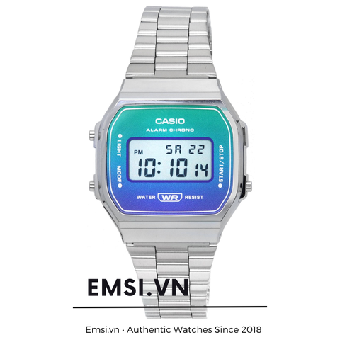 Casio A168WER-2A - Kính Nhựa - Dây Thép -  36.5mm Unisex - Emsi.vn Chính Hãng