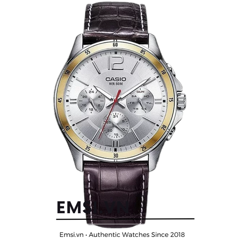 Casio MTP-1374L-7A - Đồng Hồ Nam - Pin / Quartz - Kính Khoáng - Size Mặt 43.5mm EMSI.VN