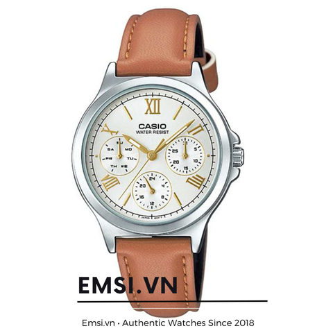 Casio LTP-V300L-7A2 - Đồng hồ nữ - Đồng hồ Quartz - Size mặt 33.2mm - Kính khoáng EMSI.VN