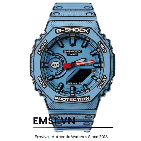 Đồng Hồ Casio - Nam GA-2100MNG-2ADR Size 45.4mm