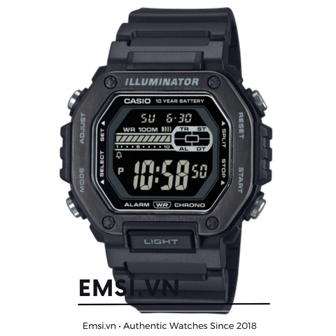 Đồng Hồ Casio - Nam MWD-110HB-1BVDF Size 50.8 mm x 47.2 mm