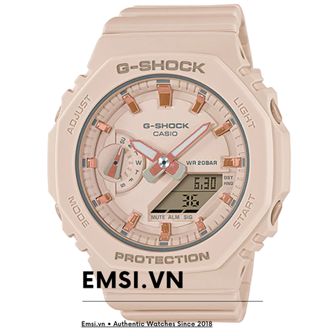 GMA-S2100-4A | Đồng Hồ Casio | G-Shock | Nữ | Dây Nhựa | Cấu Trúc Lõi Carbon | Chống Nước WR20BAR