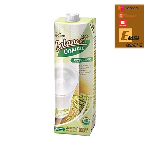 Sữa Gạo Hữu Cơ Không Đường Organic 4Care Balance - 1L