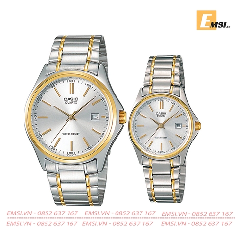 Đồng Hồ Casio Cặp Đôi MTP-1183G-7ADF & LTP-1183G-7ADF Dây Đeo Kim Loại Mạ Vàng - Chống Nước - Emsi.vn
