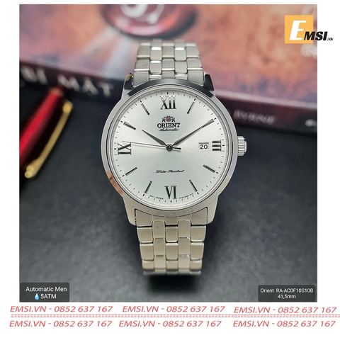 Orient RA-AC0F10S10B - Đồng Hồ Nam - Cơ - Automatic - Kính Sapphire - Size Mặt 41.5mm - Bảo Hành 5 Năm - Chính Hãng  - Emsi.vn