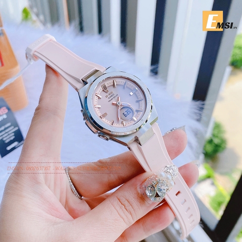 Baby-G MSG-S200-4ADR - Đồng Hồ Nữ - Năng Lượng Mặt Trời - Kính Khoáng - Size Mặt 38.5mm - Bảo Hành 5 Năm - Emsi.vn