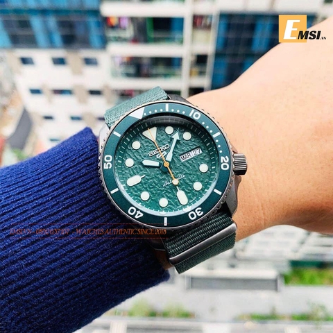 Đồng Hồ Nam - Seiko 5 Sports SRPD77K1 Dark Green Camo Authentic - Emsi.vn