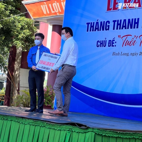 KITAWA tài trợ “Tuyến đường ánh sáng an ninh bằng đèn năng lượng mặt trời” tại Bình Long - Bình Phước