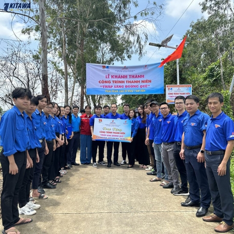 KITAWA hỗ trợ lắp đèn năng lượng mặt trời nông thôn cho dự án “Thắp sáng đường quê” tại Đồng Nai