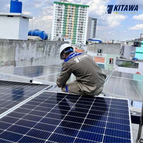 Kitawa lắp đặt hệ thống điện mặt trời 20kW cho anh Minh tại Quận 10