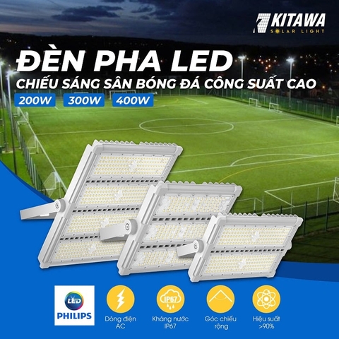 Báo giá đèn pha điện cho sân bóng đá 7 người chất lượng nhất
