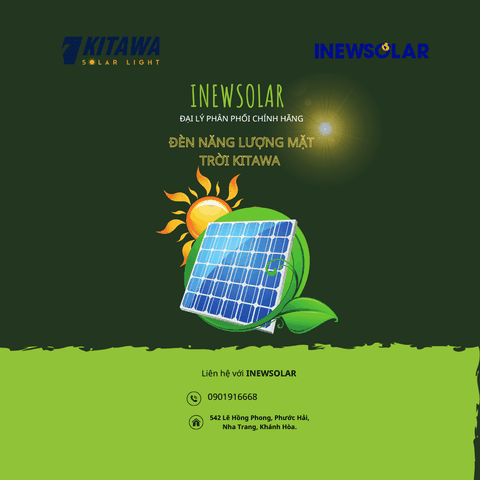 Đại lý phân phối hàng đèn năng lượng mặt trời Kitawa chính hãng tại Nha Trang - INEWSOLAR