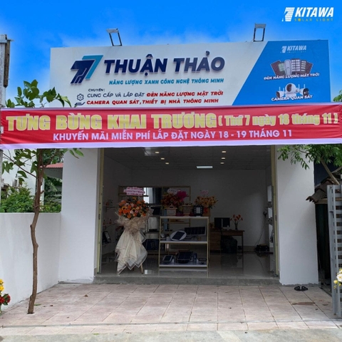 Khai trương đại lý đèn năng lượng mặt trời KITAWA tại Bình Định