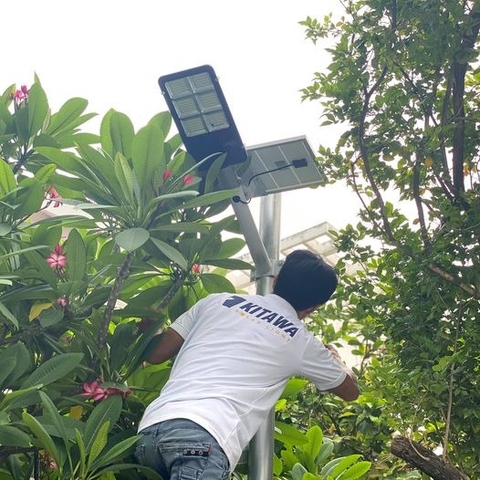 Dự án chiếu sáng hiên nhà bằng năng lượng mặt trời tại quận 2 - TP Hồ Chí Minh