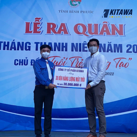 KITAWA phối hợp tỉnh đoàn Bình Phước có phó chủ tịch tỉnh Bình Phước Hỗ trợ xây cầu và lắp tuyến đường ánh sáng