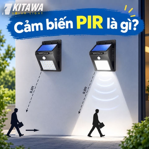Cảm biến PIR là gì? Nguyên lý hoạt động trên đèn năng lượng mặt trời