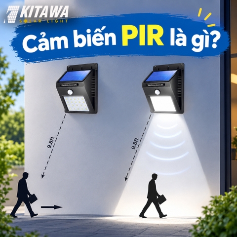 Cảm biến PIR là gì? Nguyên lý hoạt động trên đèn năng lượng mặt trời