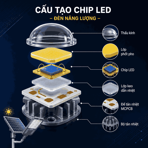 Cấu tạo chip LED ảnh hưởng như thế nào đến độ sáng của đèn?