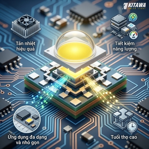 Chip LED SMD Là Gì? Cấu Tạo, Nguyên Lý Hoạt Động Và Ưu Điểm Chi Tiết