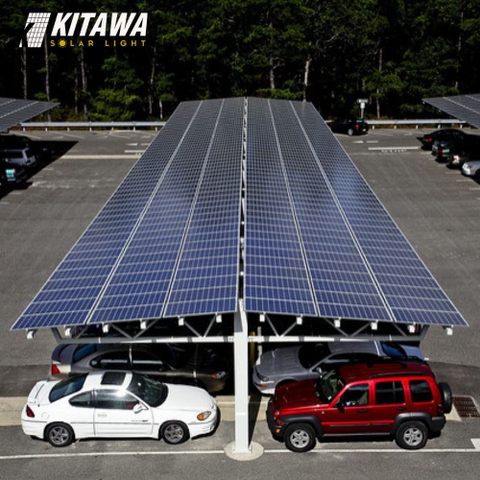 [Giải pháp] Lắp đặt điện mặt trời cho bãi giữ xe - Kitawa