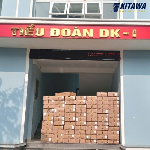 KITAWA bàn giao đèn năng lượng cho khu quân sự ở Đồng Nai