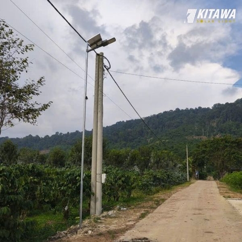KITAWA đồng hành dự án lắp đèn năng lượng mặt trời cho vùng cao