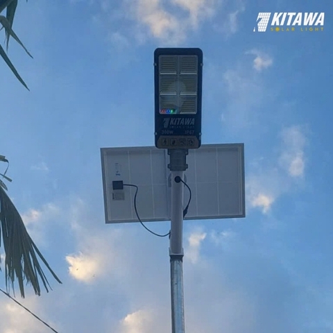 KITAWA hoàn thành lắp đèn đường năng lượng mặt trời ở Bình Chánh