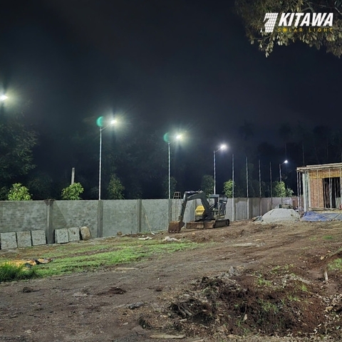 KITAWA lắp 20 chiếc đèn năng lượng mặt trời cho nhà kho ở Bình Phước