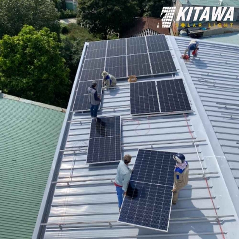 Hoàn thành lắp điện mặt trời hòa lưới 40kW 3 pha ở Bình Phước