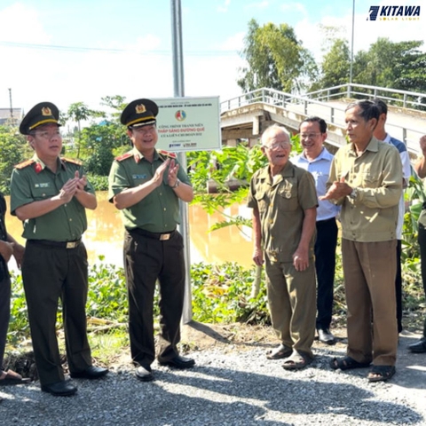 KITAWA chung tay “Thắp sáng đường quê” bằng đèn năng lượng mặt trời tại Đồng Tháp