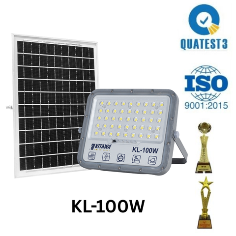 Đèn Pha Chống Chói Năng Lượng Mặt Trời 100W KITAWA - DP15.100 (Đã bao gồm VAT)