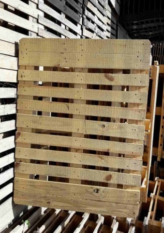 PALLET GỖ HỞ MẶT 1M1x1M3 CHÂN GÙ