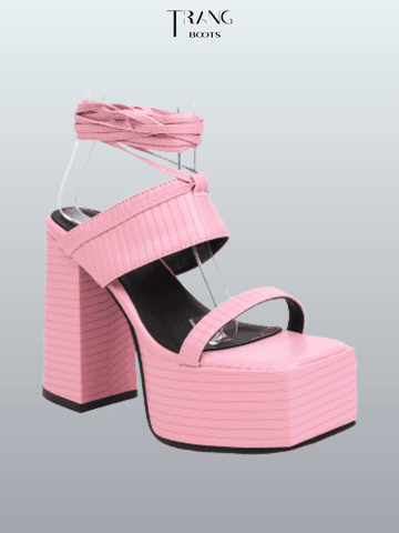 GIÀY CAO GÓT ĐẾ ĐÚP CHIẾN BINH QUAI BẢN NGANG