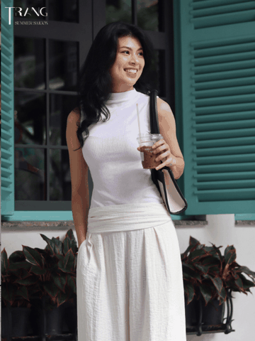 Cloud basic T-shirt - Áo thun trắng không tay