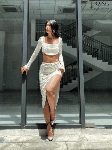 SET VÁY BODY ĐÍNH HỘT DÀI