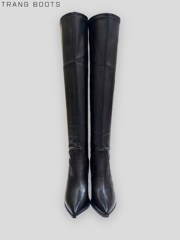 OVER KNEE BOOTS DA MỜ MŨI NHỌN KHÓA SAU