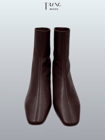 CHELSEA BOOTS J.CREW MŨI VUÔNG DA THẬT ĐẾ THẤP