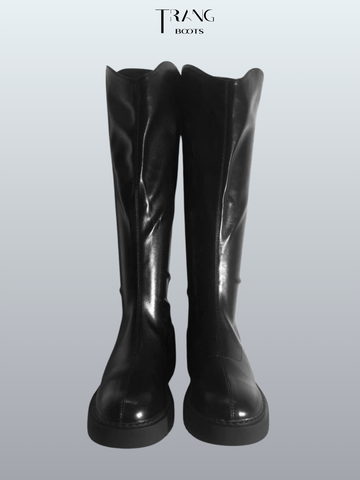 KNEE BOOTS COWBOY ĐẾ BỆT