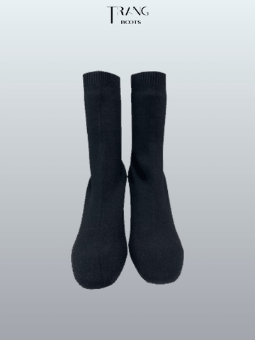 HIGHHEELS BOOTS STRADIVARIUS LEN MŨI VUÔNG GÓT DẸP