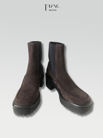 CHELSEA BOOTS SUEDE LEATHER - BOOTS CỔ NGẮN CHELSEA DA LỘN THẬT
