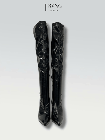 OVER KNEE BOOTS GÓT NHỌN FORM ÔM DA BÓNG