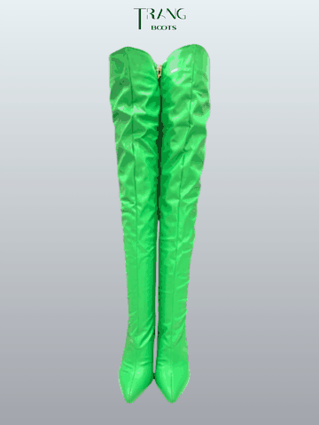 OVER KNEE BOOTS GÓT NHỌN KHÓA HÔNG