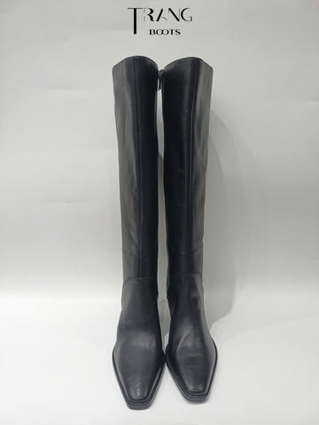 KNEEBOOTS GUESS GÓT TRỤ ĐEN