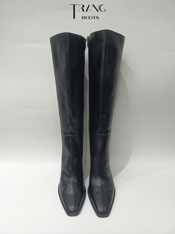 KNEEBOOTS NINE WEST GÓT TRỤ ĐEN