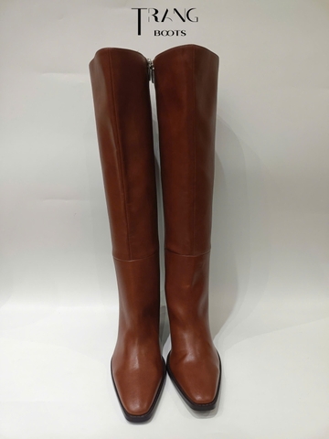 KNEEBOOTS NINE WEST GÓT TRỤ NÂU