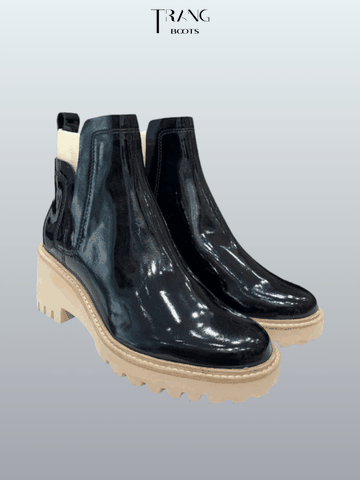 CHELSEA BOOTS DOLCE VITA MŨI TRÒN ĐẾ CAO SU 6CM