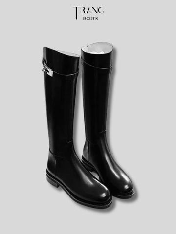 UGG LEATHER BOOTS - BOOTS ỦNG ĐẾN GỐI BỆT BẰNG DA