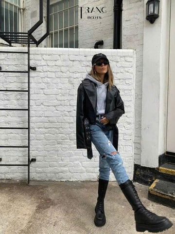 BOOTS GỐI THẮT DÂY CHIẾN BINH KIỂU DÁNG COMBAT BOOTS